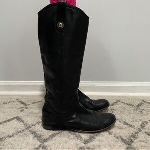FRYE AND CO. Black Melissa Button Boots
